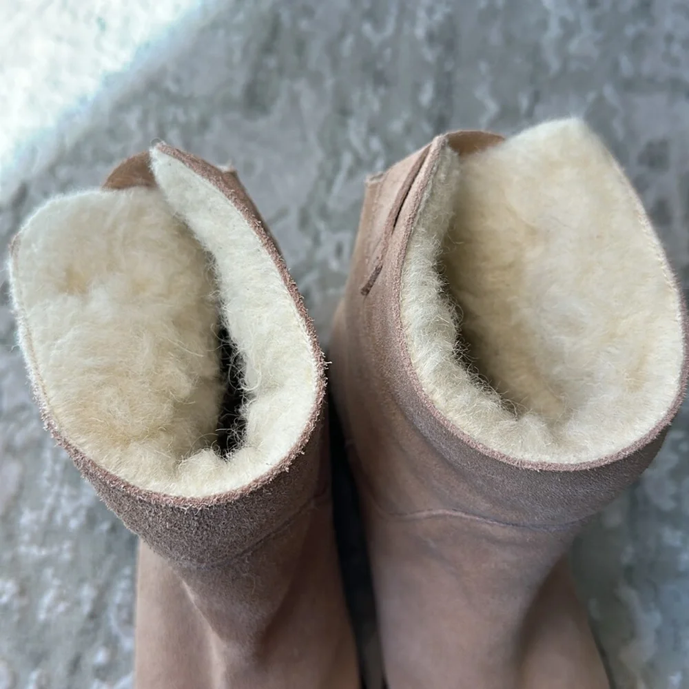 Kelsi Dagger booties, genuine suede and wool, size 7.5 - Picture 5 of 5
